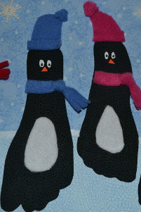 Friendly Footprint Penguins