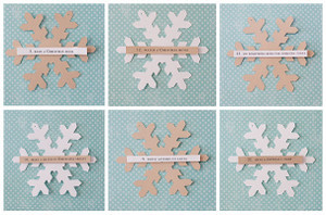 Snowflake Christmas Countdown Activity