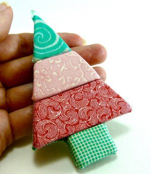 Upholstered Christmas Ornaments