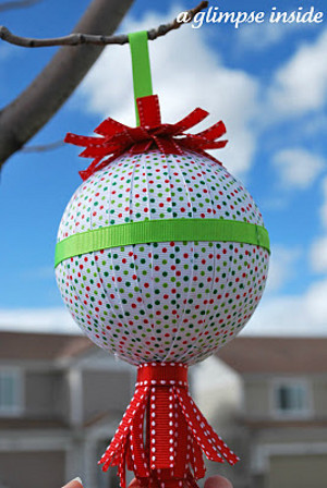 Bright and Festive Ribbon Ornament