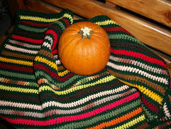 Autumn Stripes Wheelchair Lapghan