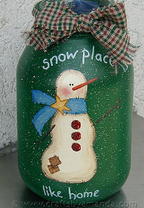 There's Snow Place Like Home Jar