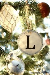 Sparkling Monogram Ornament