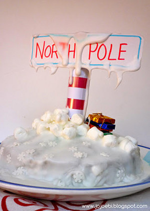 North Pole Winter Cake