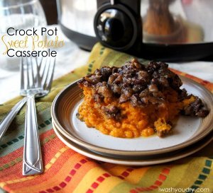 Slow Cooker Sweet Potato Casserole