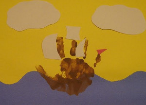 Mayflower Handprint Craft