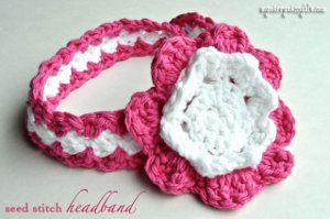 Seed Stitch Baby Headband Seed Stitch Baby Headband