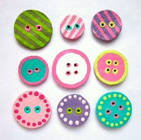 Charming Egg Carton Buttons Charming Egg Carton Buttons