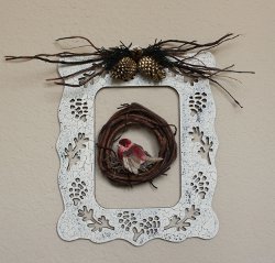Wintertime Bird Frame Wintertime Bird Frame