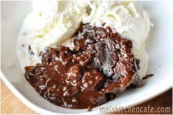 Slow Cooker Hot Fudge Peanut Butter Pudding Cake