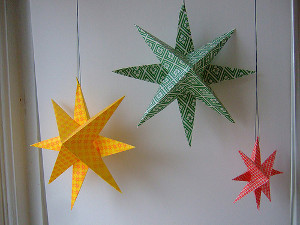 Folded Christmas Stars