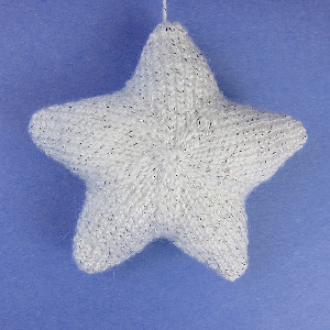 Knit Star Ornaments