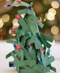 Paper Preschool Christmas Craft Tree