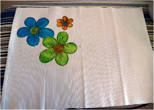 Thread Sketched Placemats