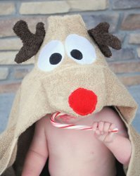 Reindeer Towel with Hood