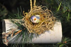 Toilet Roll Yule Log Ornament