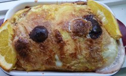 Chocolate Chip Crescent Roll Bread Pudding
