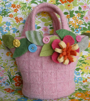 Girly Wool Tote