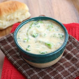 The Cheesiest Broccoli Cheese Soup