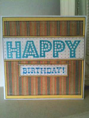 Happy Birthday Stamped Card