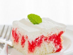 Raspberry Poke Cake