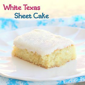 Easy White Texas Sheet Cake
