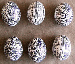 Black and White Eggs