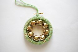 Mini Bell Wreath Embroidery Hoop Ornament
