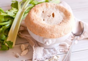 Blue Cheese Buffalo Chicken Pot Pie