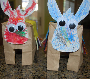Paper Bag Craft Donkey
