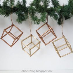 Quick and Easy Cube Ornaments