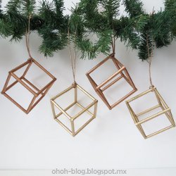 Quick and Easy Cube Ornaments