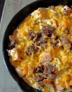 Sausage Cheddar Strata