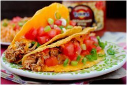 Slow Cooker Chicken Tacos with Mexican Rice