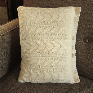 Recycled Sweater Pillow