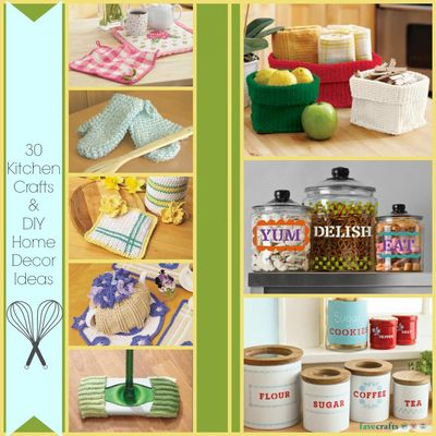 30 Kitchen Crafts and DIY Home Decor Ideas