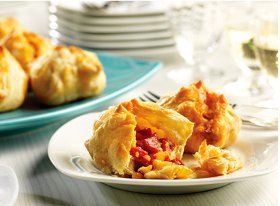 Roasted Red Pepper & Basil Puffs