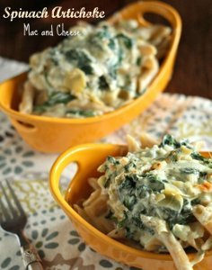 Spinach and Artichoke Mac and Cheese