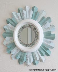 Beaded Winter Sunburst Mirror Beaded Winter Sunburst Mirror