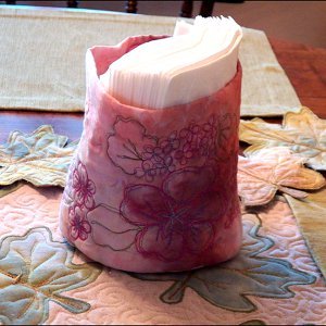 Thread Sketched Quilted Basket