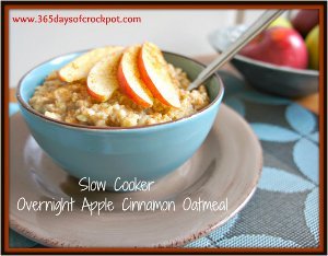 Overnight Apple Cinnamon Oatmeal