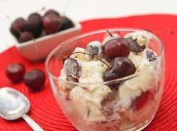 Homemade Cherry Garcia Ice Cream