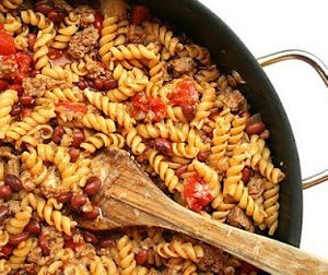 Turkey Taco Pasta Skillet