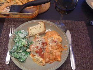No Fuss Beef Manicotti