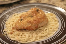 Classic Chicken Piccata for Two