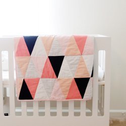 Modern Ombre Diamonds Baby Quilt Modern Ombre Diamonds Baby Quilt