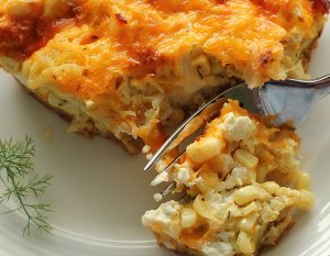 Crab, Egg, and Corn Casserole