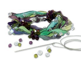 Crystal Ribbon Wrap Bracelet