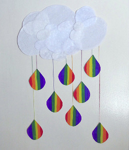 Lucky Paper Rainbow Drops