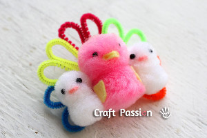 Pom Pom Mom Turkey Brooch